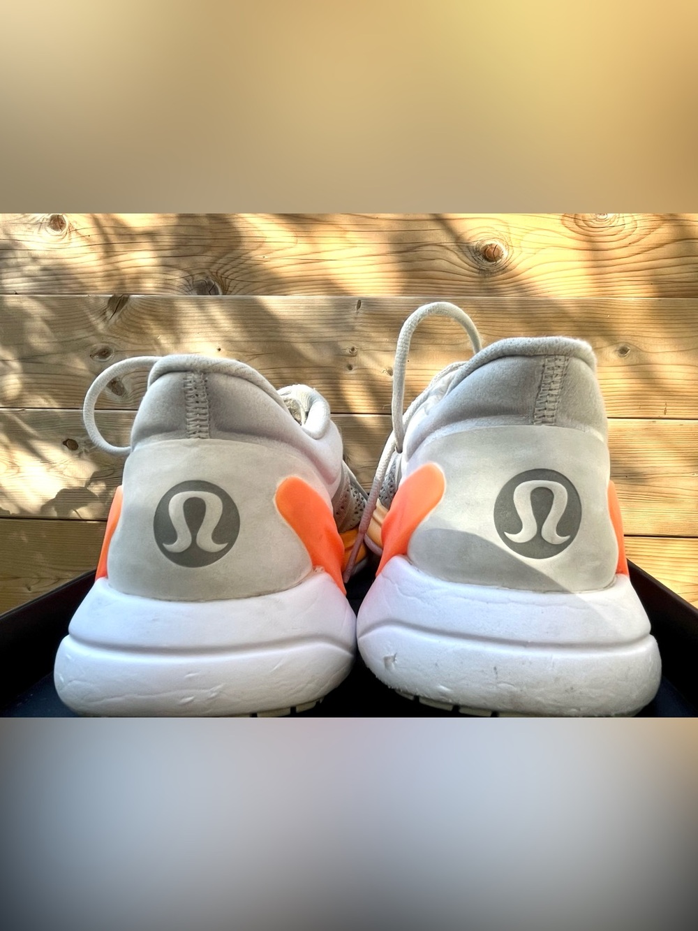 lululemon Blissfeel Women's Running Shoes - Vapor / Highlight Orange / White